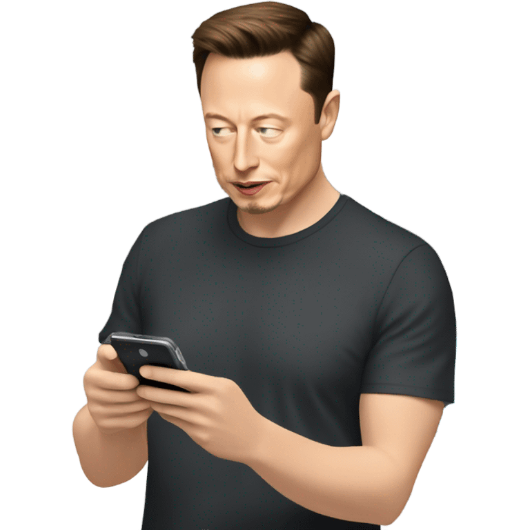 Elon musk shopping at Verizon emoji