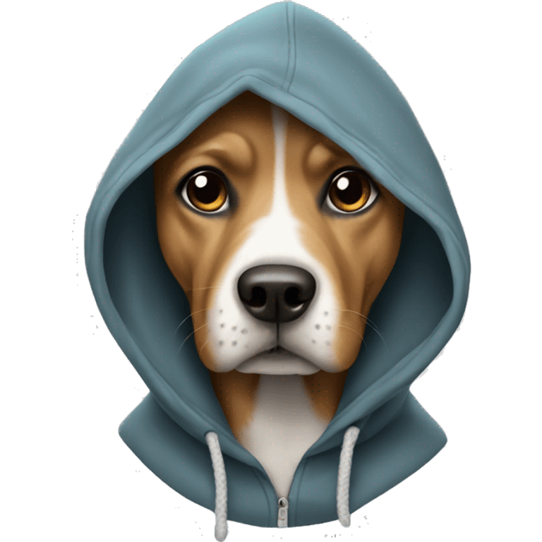 Dog in hoodie emoji