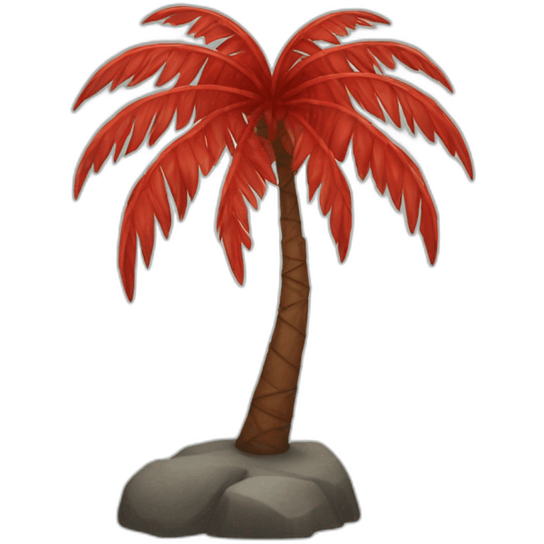 red palm emoji