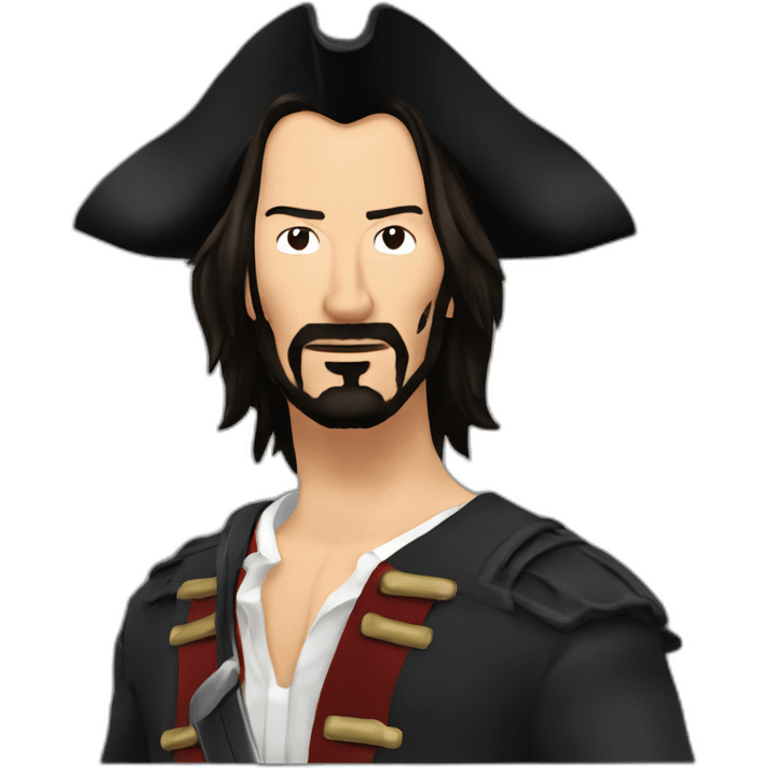 keanu reeves as a pirate emoji