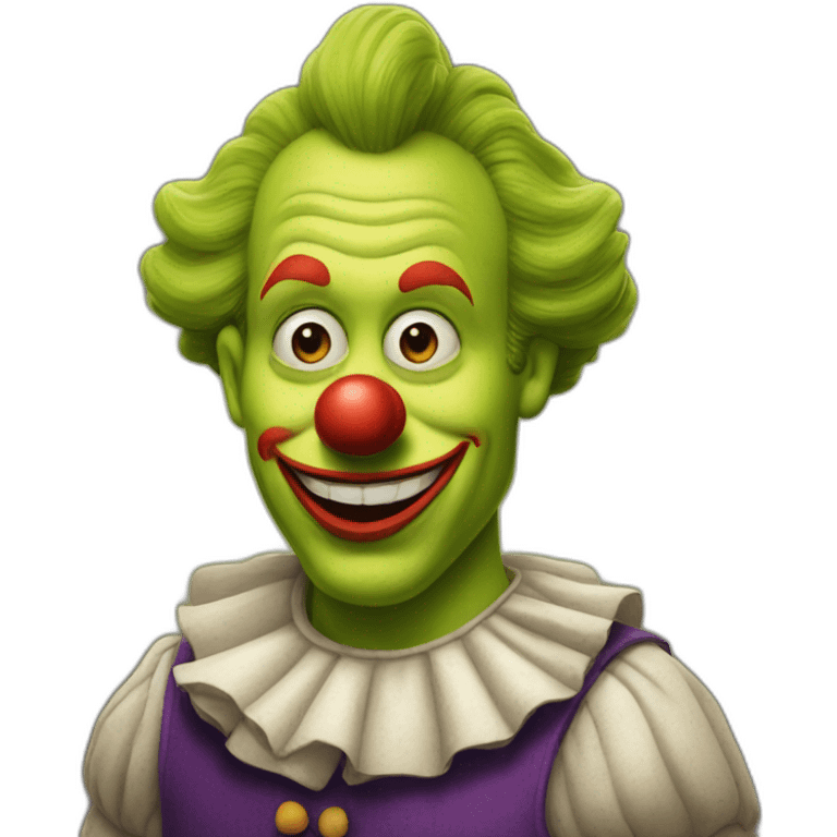 clown shrek emoji