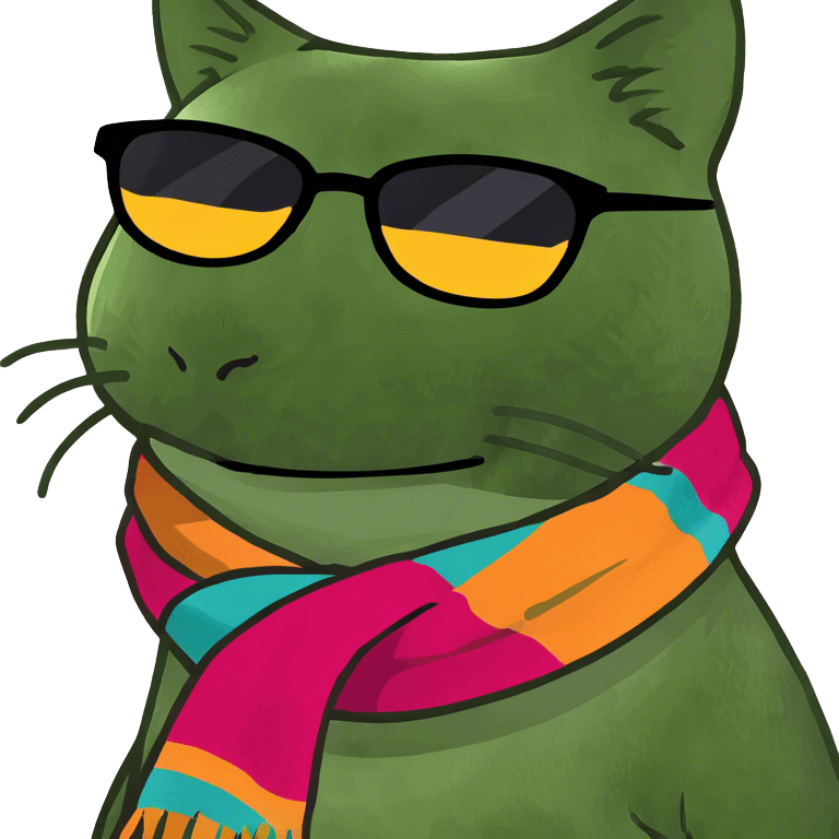 Cat with sunglasses emoji