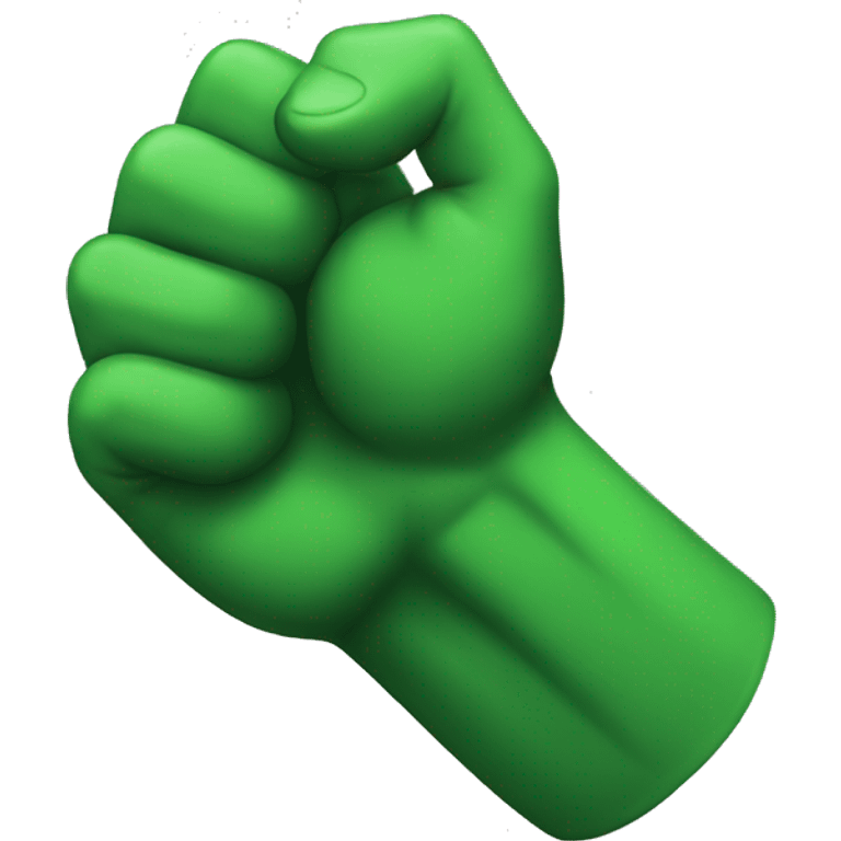 Green strong arm emoji