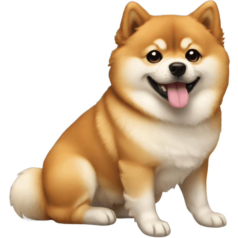 pomerian mix shiba emoji