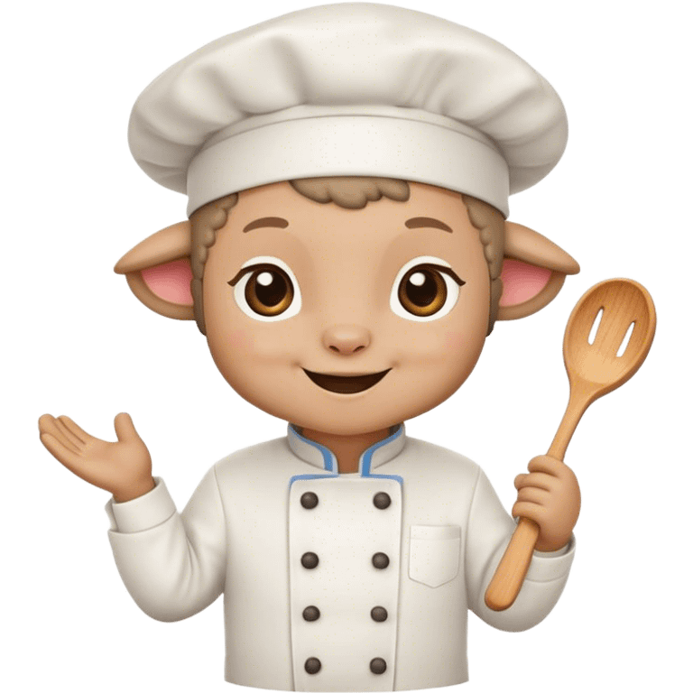 lamb as a cook emoji