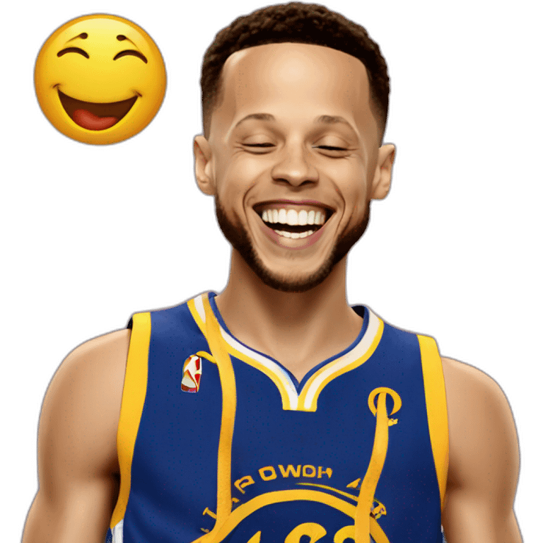 Stephen Curry laughing emoji