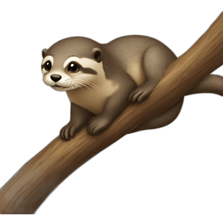 Loutre sur un arbre emoji