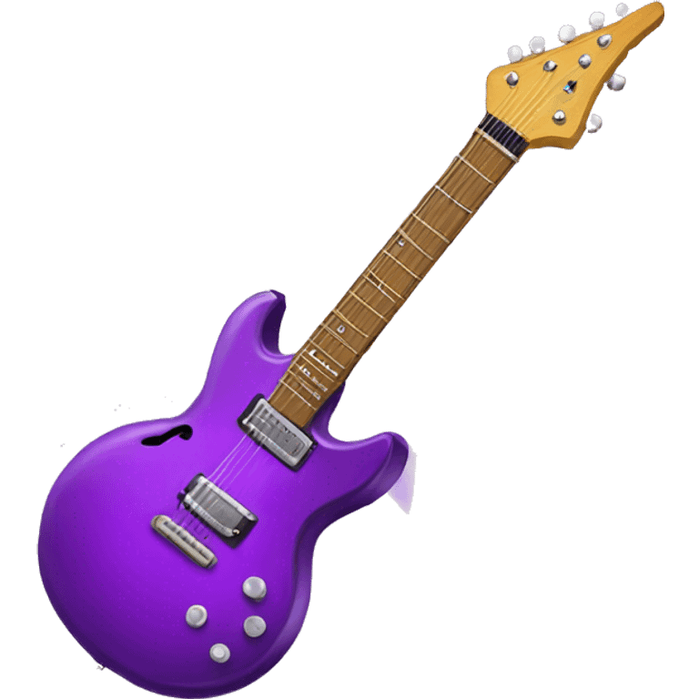 purple guitar with lightning bolt emoji