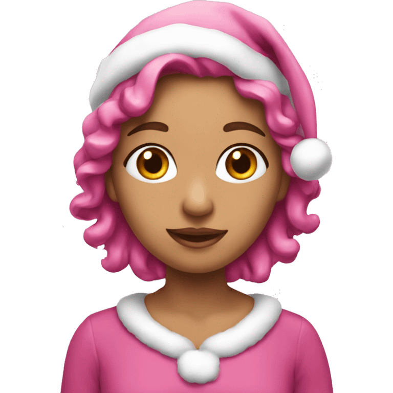 pink christmas  emoji