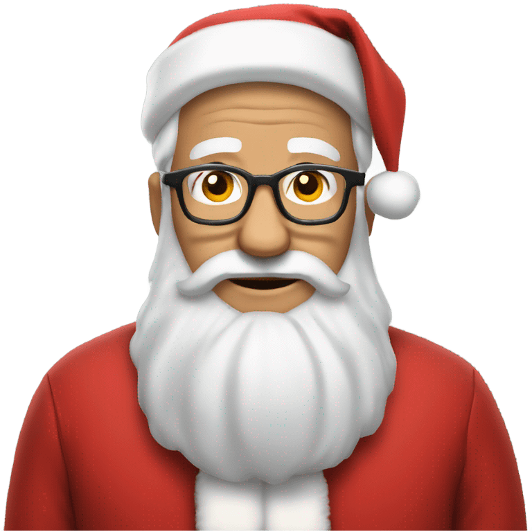 Grandpa dressed as Santa emoji