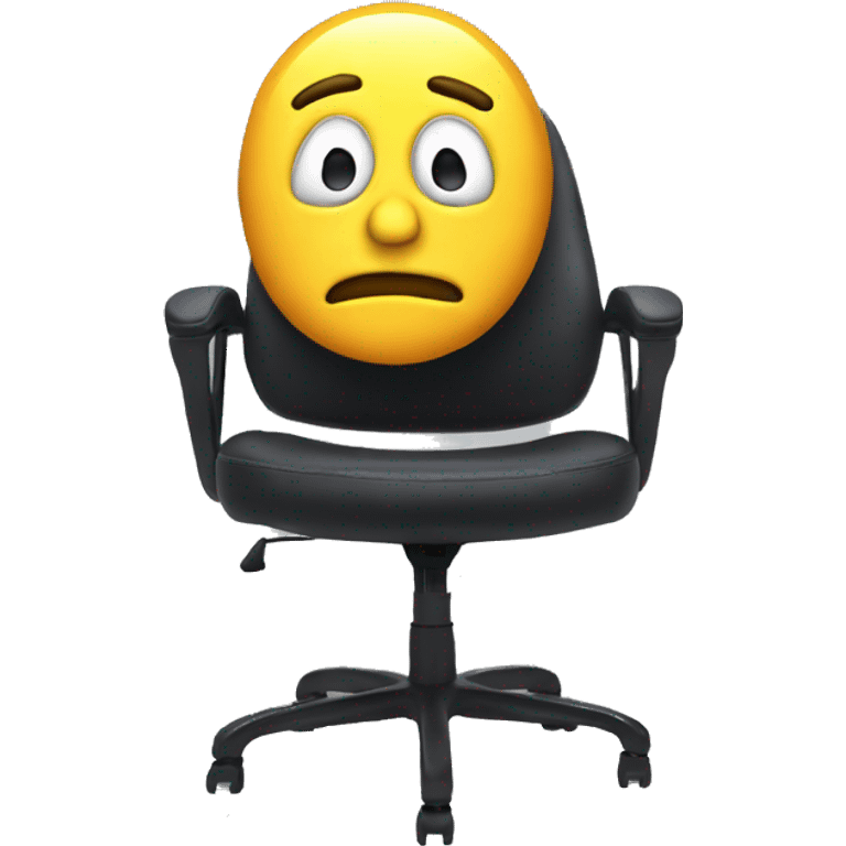 thinking on a Gaming chair emoji