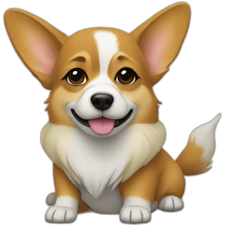 Corgi as yoda emoji