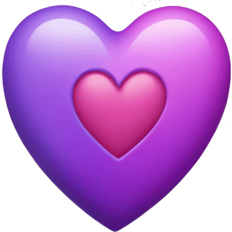 Pink and purple hearts emoji