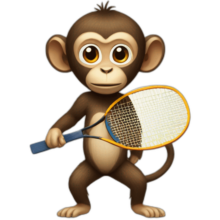 Ping pong monkey emoji