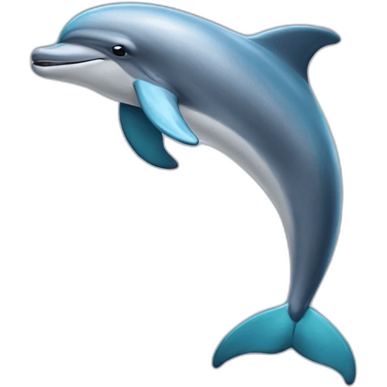 Dolphin dancing emoji