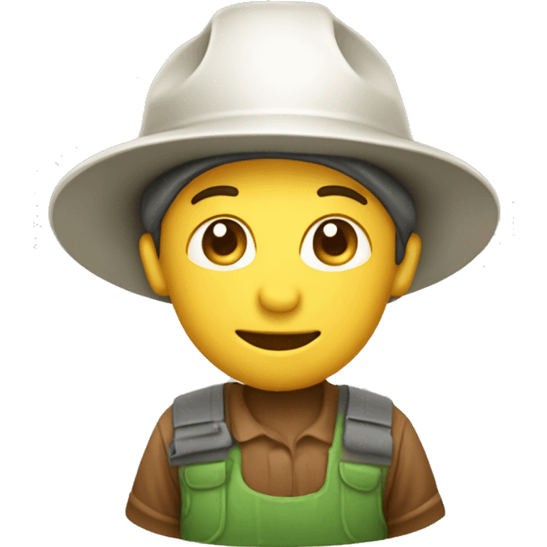 gardener pith helmet emoji