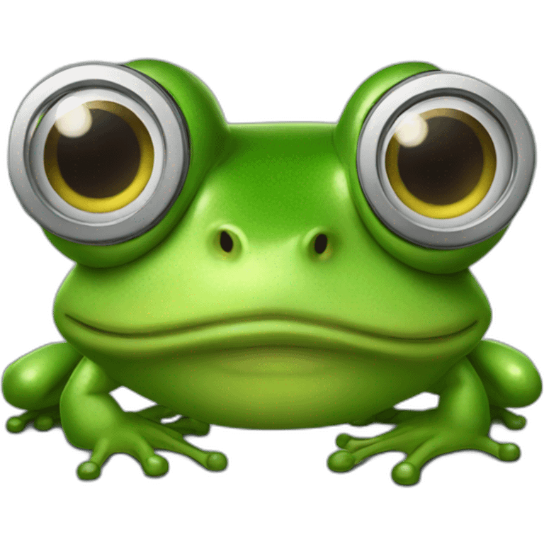 frog wearing glasses emoji