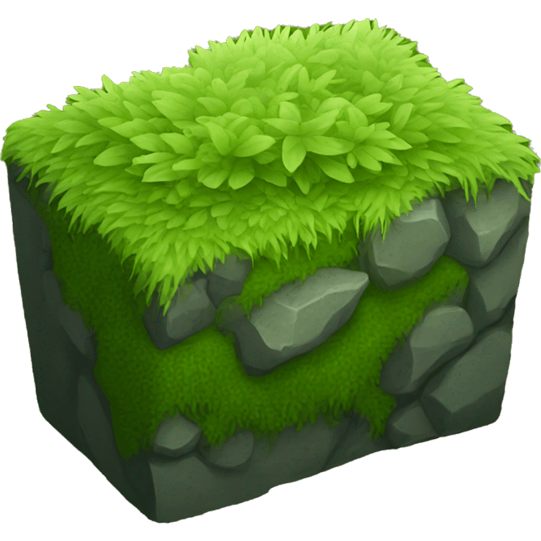 Moss stone emoji