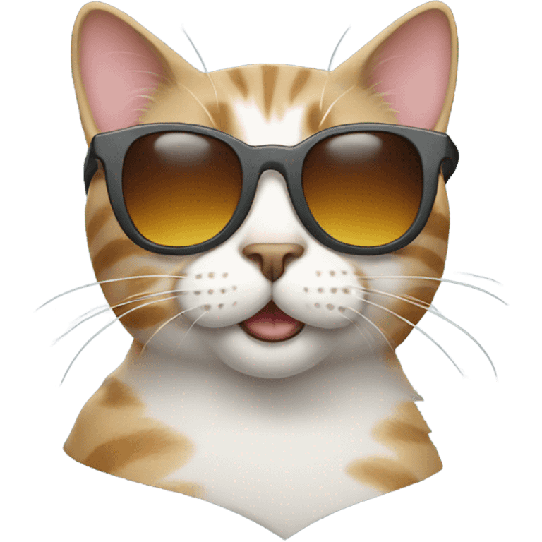 Cat with sunglasses emoji