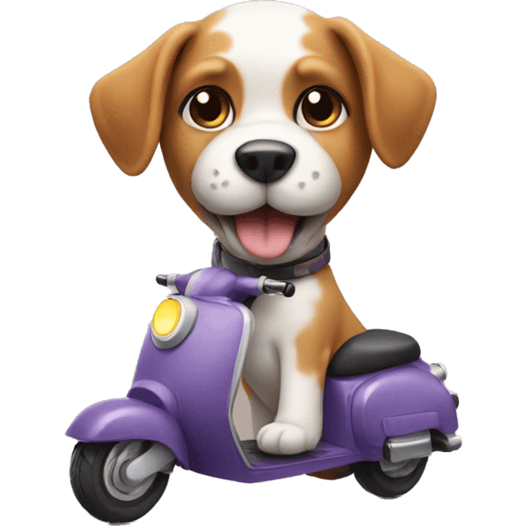 dog on scooter  emoji