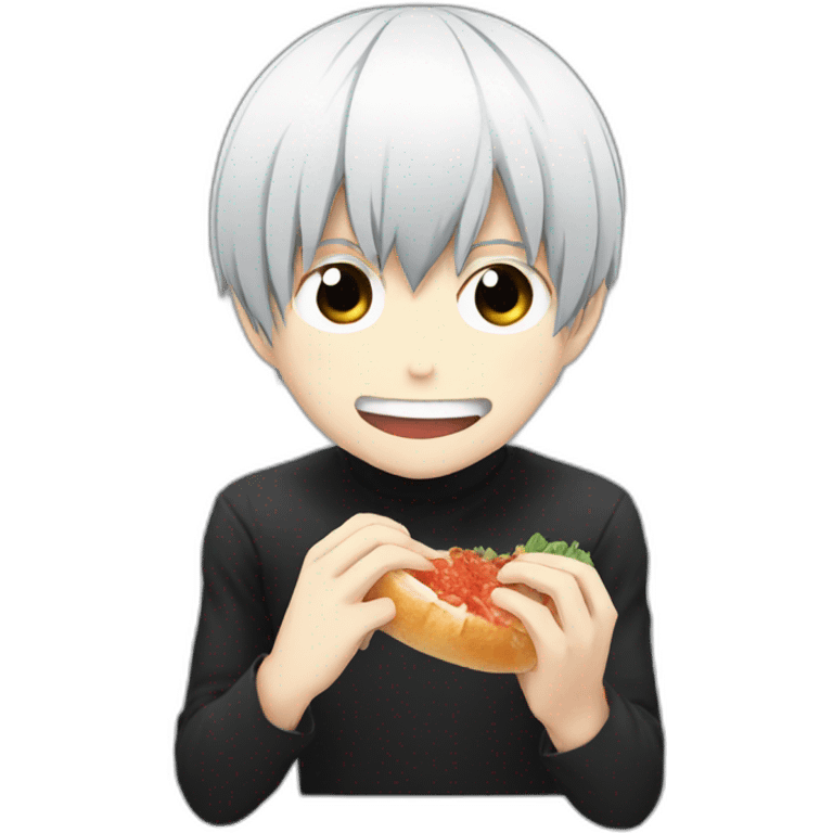 ken kaneki eating emoji