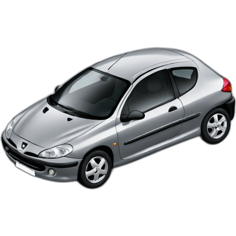 peugeot 206 grey emoji