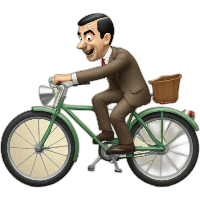 mr bean on a bike emoji