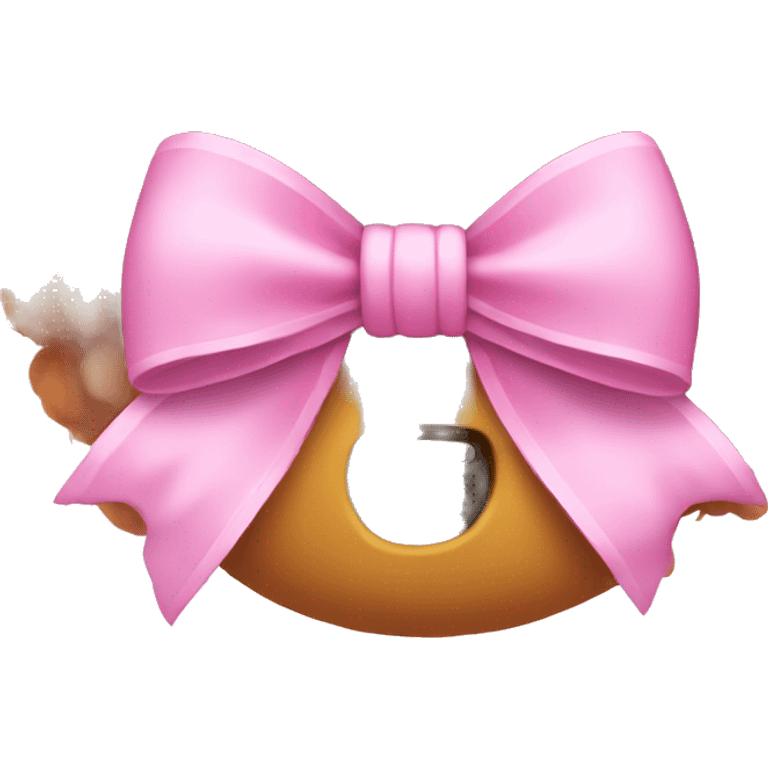 pink fluffy bow emoji