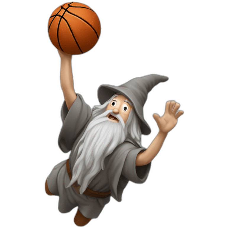 gandalf dunking a basketball emoji