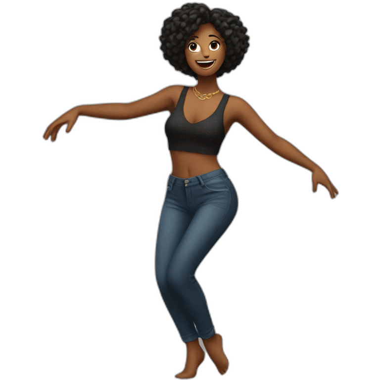 Sexy woman dancing emoji