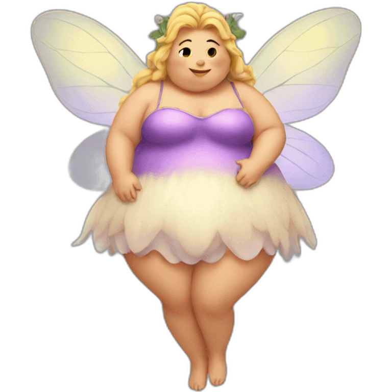 Fat fairy emoji