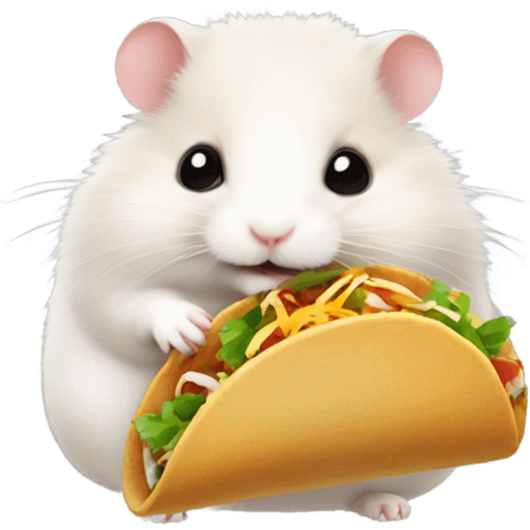 Hamster eating taco  emoji