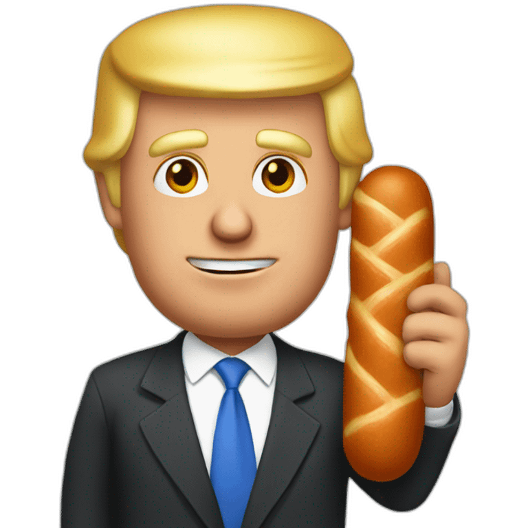 trump-holding-his-sausage emoji