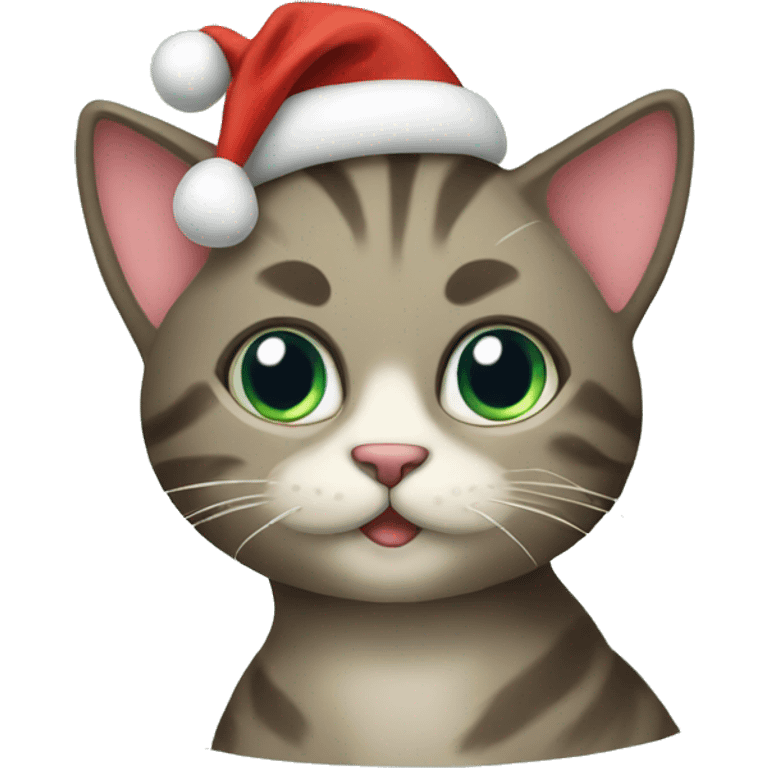 Christmas cat emoji