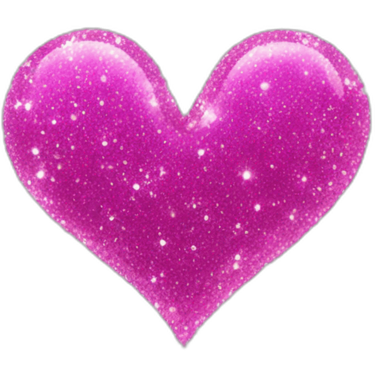 Glitter sparkle heart  emoji