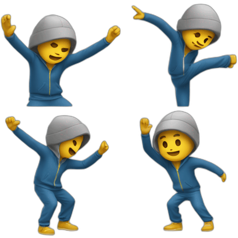 quelqu’un qui fait un dab emoji