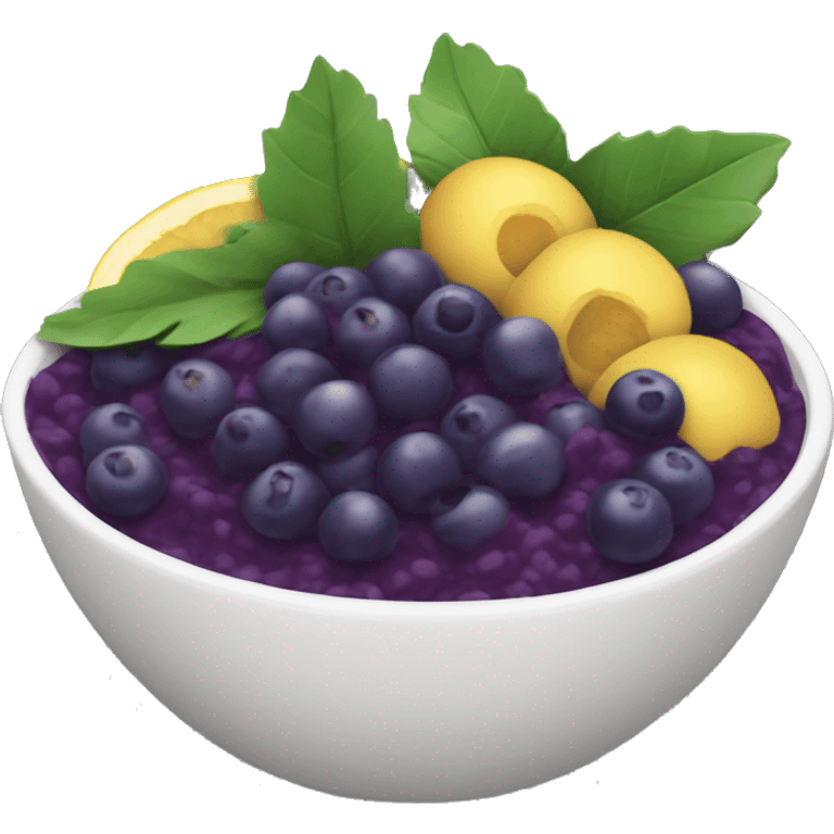 açaí bowl  emoji