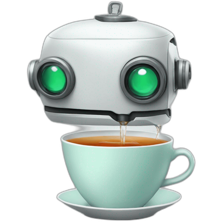 ROBOT sip TEA emoji