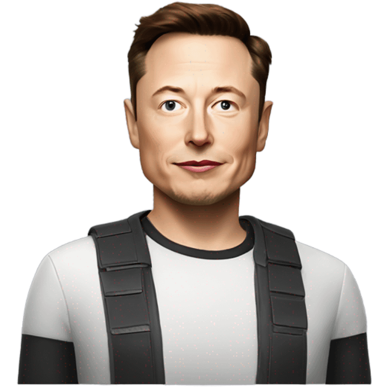 Elon musk half body emoji