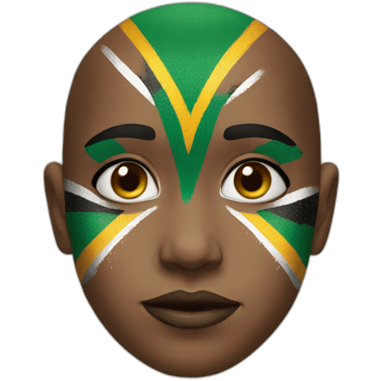 south african face paint emoji