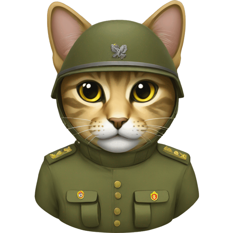 Ukrainian military cat emoji