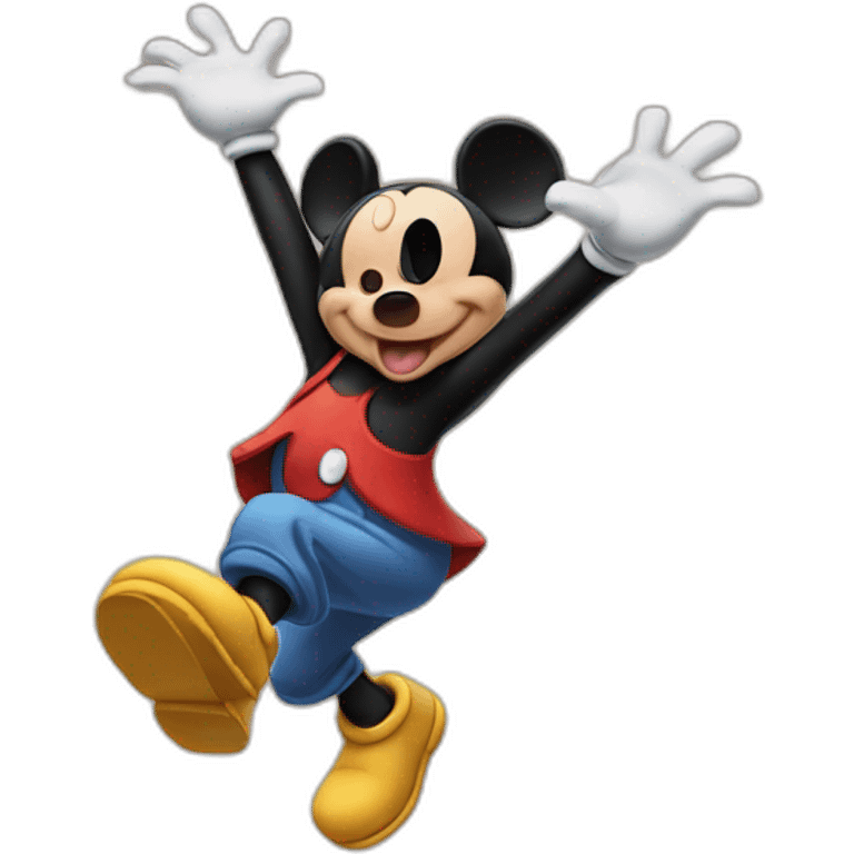 mickey mouse jump emoji