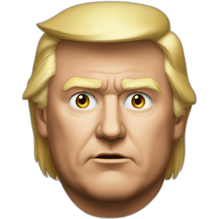 Trump as wolfface emoji