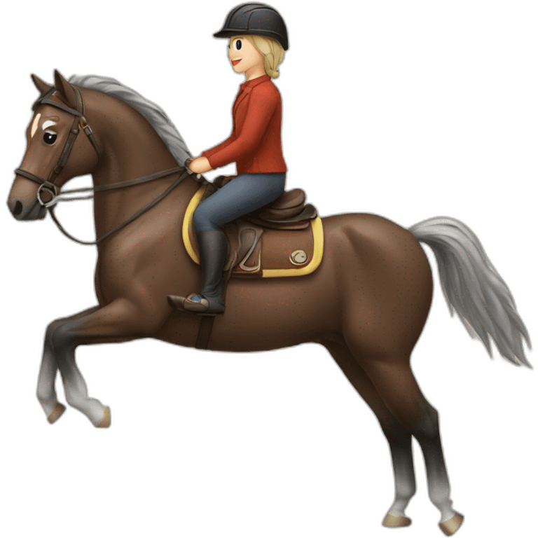 riding horse emoji