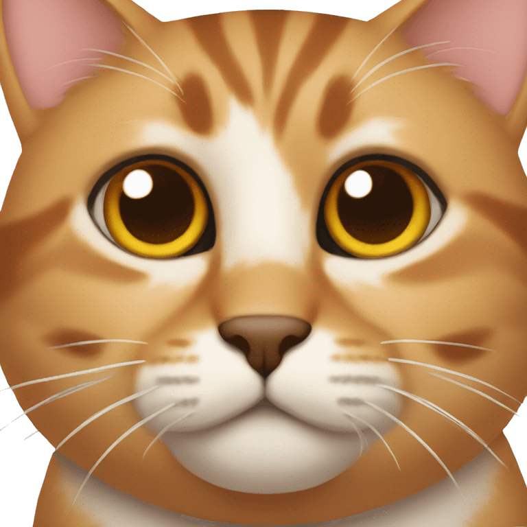  cat with brown around nose emoji