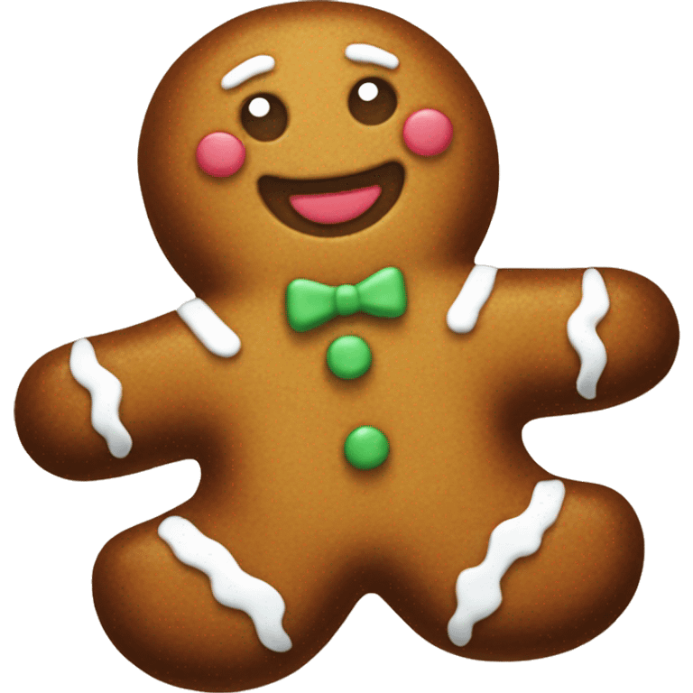 Gingerbread man emoji