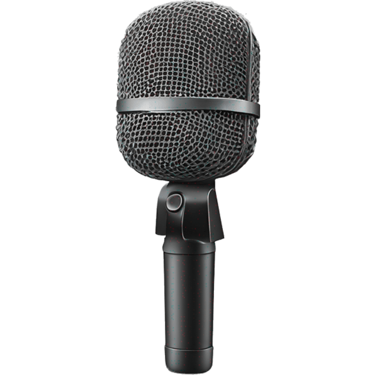 a microphone having a surprise party emoji