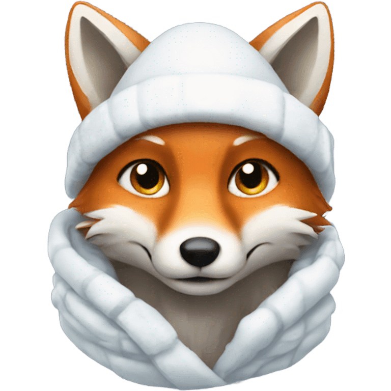 Winter fox emoji