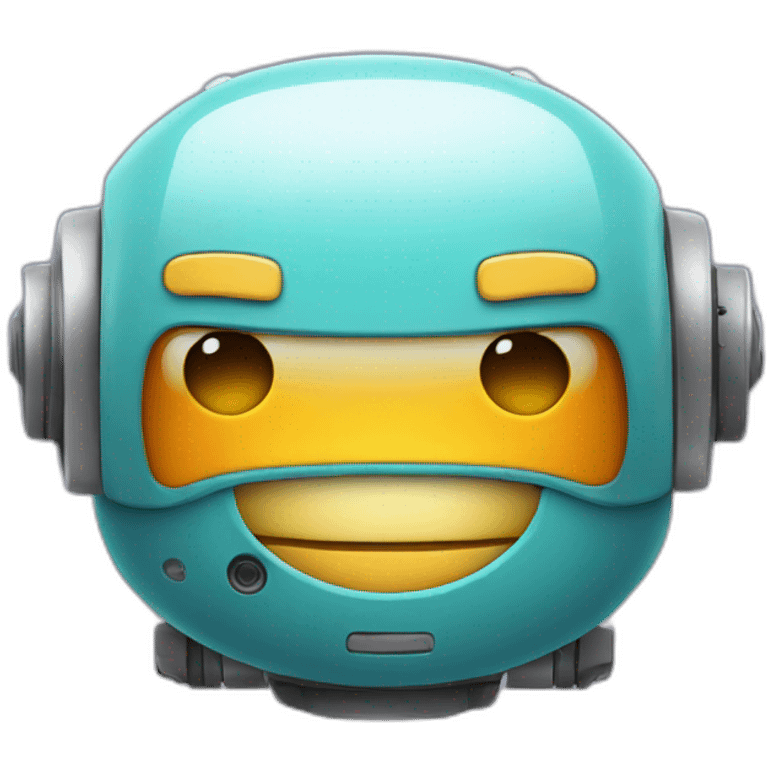 cute robot smiling emoji