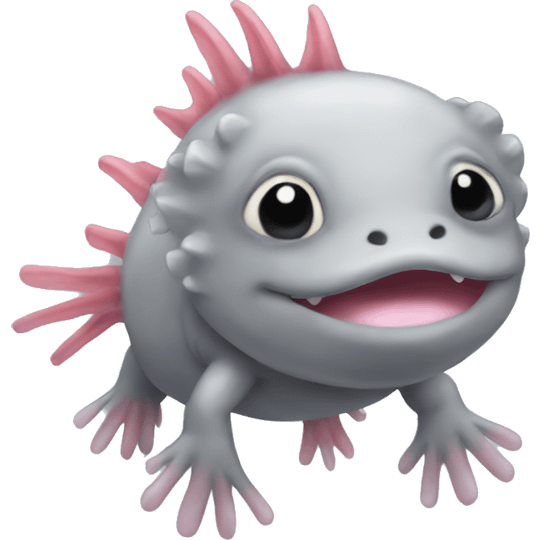 Grey axolotl emoji